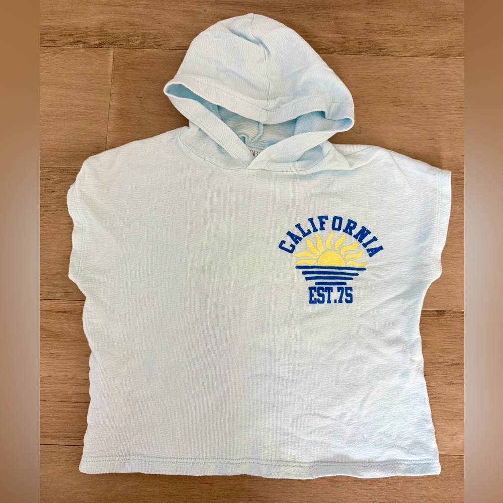 Zara Kids Beach Summer Poncho Hoodie